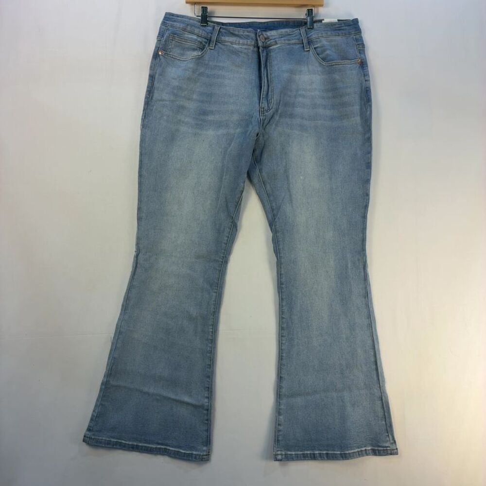 MZNBURAM Men's Stretch Slim Fit Bell Bottom Flared Jeans